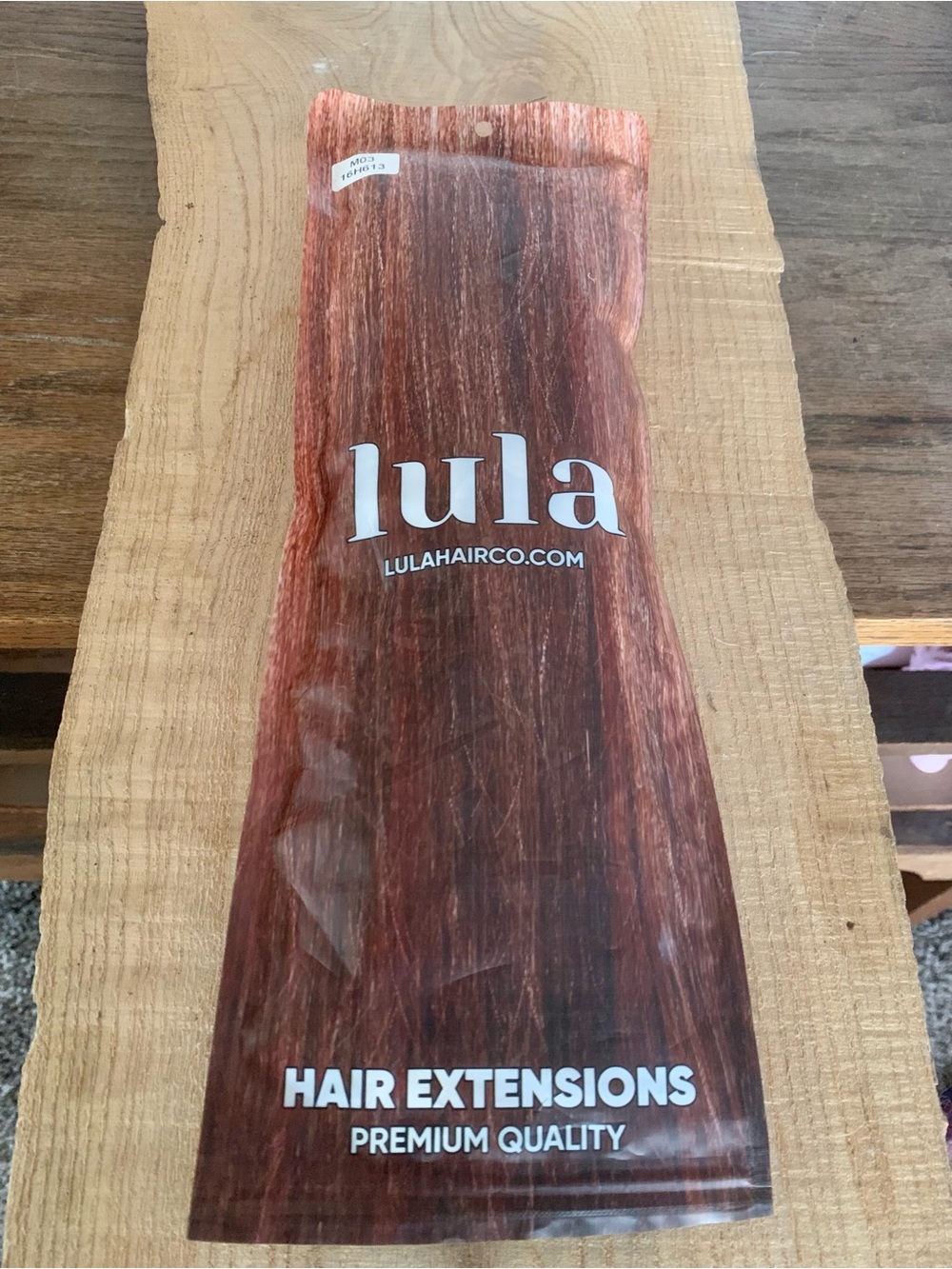 Lula Hair Co Secret / Halo-style hair extensions New - Color Code 16H613